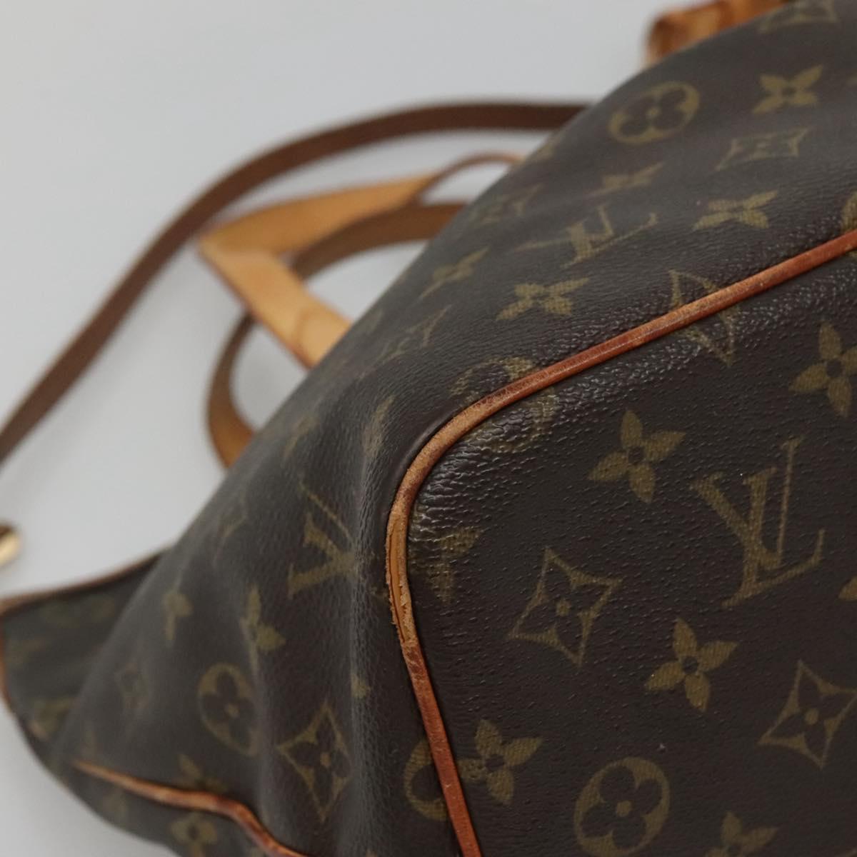 LOUIS VUITTON Monogram Palermo PM Tote Bag M40145 LV Auth 142168