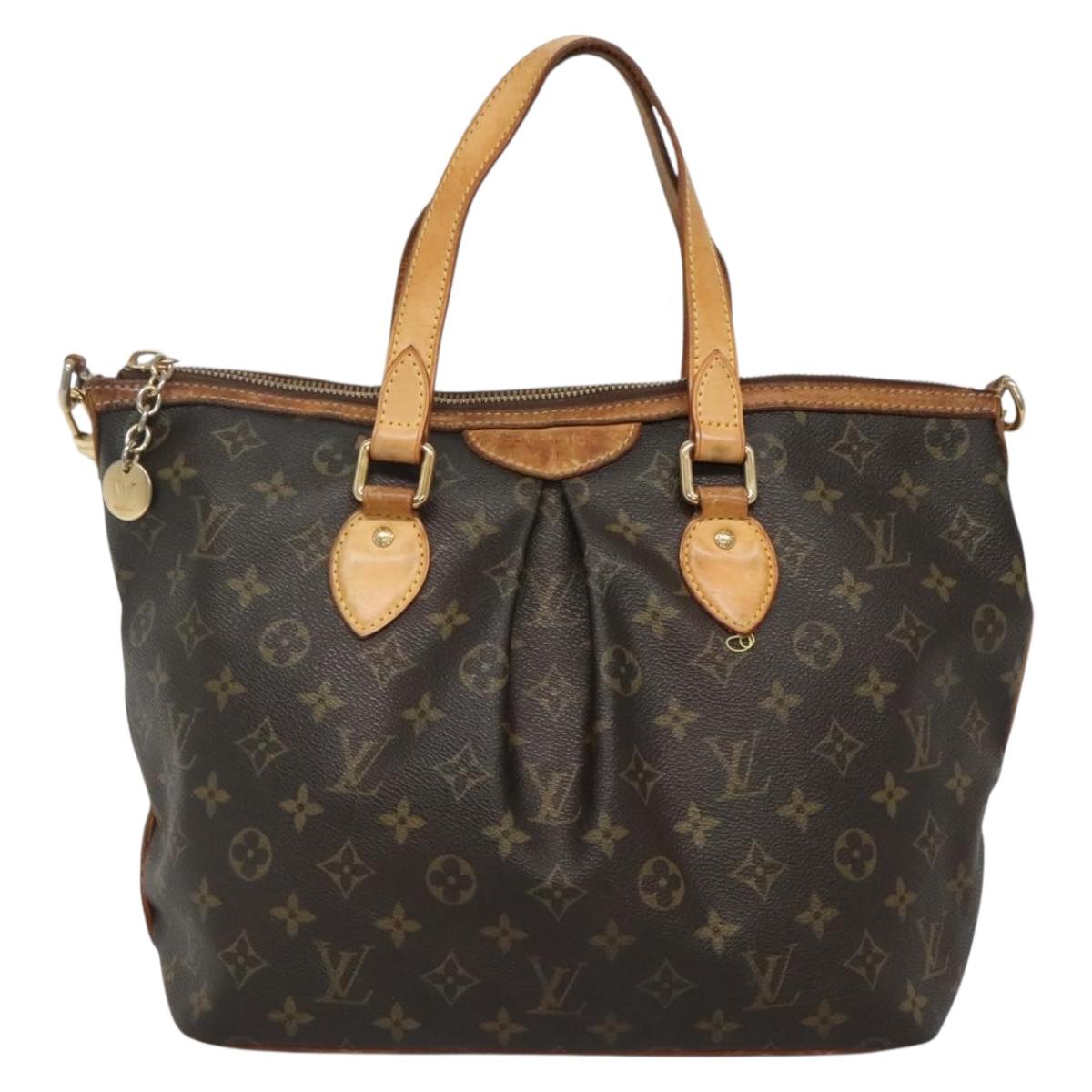 LOUIS VUITTON Monogram Palermo PM Tote Bag M40145 LV Auth 142168