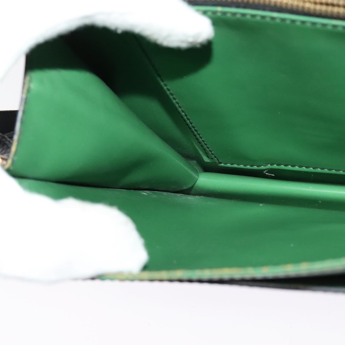 LOUIS VUITTON Epi Free Run Shoulder Bag Green Black M52414 LV Auth 142173