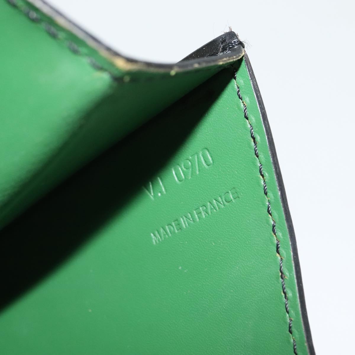 LOUIS VUITTON Epi Free Run Shoulder Bag Green Black M52414 LV Auth 142173