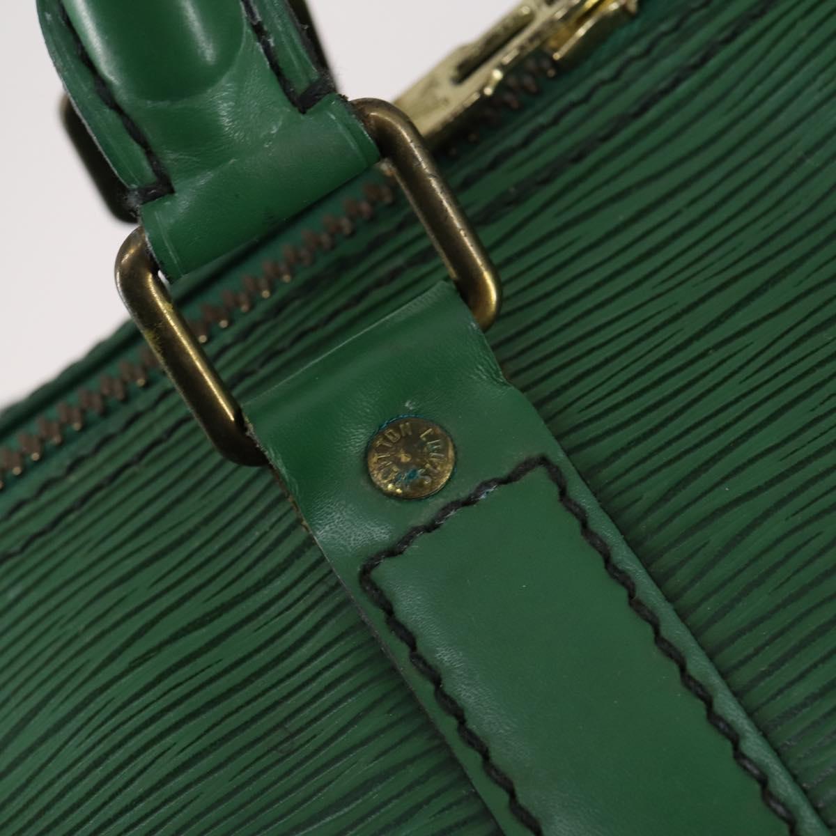 LOUIS VUITTON Epi Keepall 55 Boston Bag Green M42954 LV Auth 142175