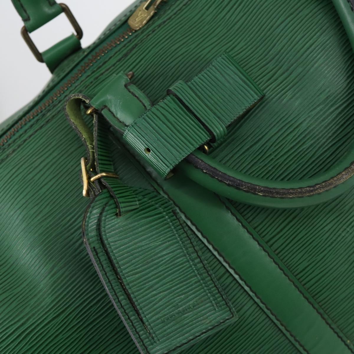 LOUIS VUITTON Epi Keepall 55 Boston Bag Green M42954 LV Auth 142175