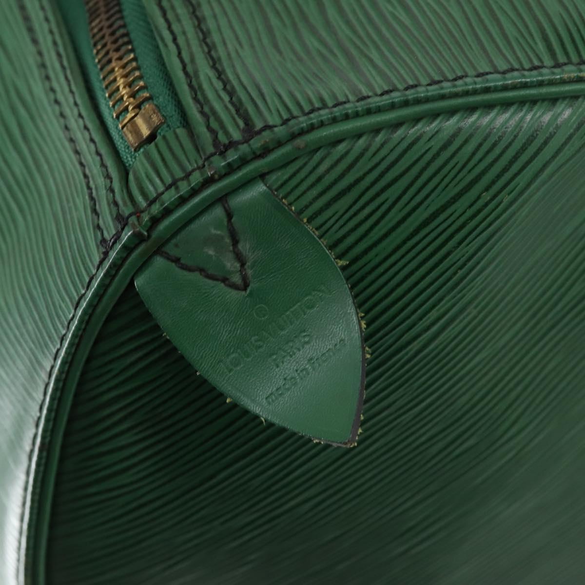 LOUIS VUITTON Epi Keepall 55 Boston Bag Green M42954 LV Auth 142175