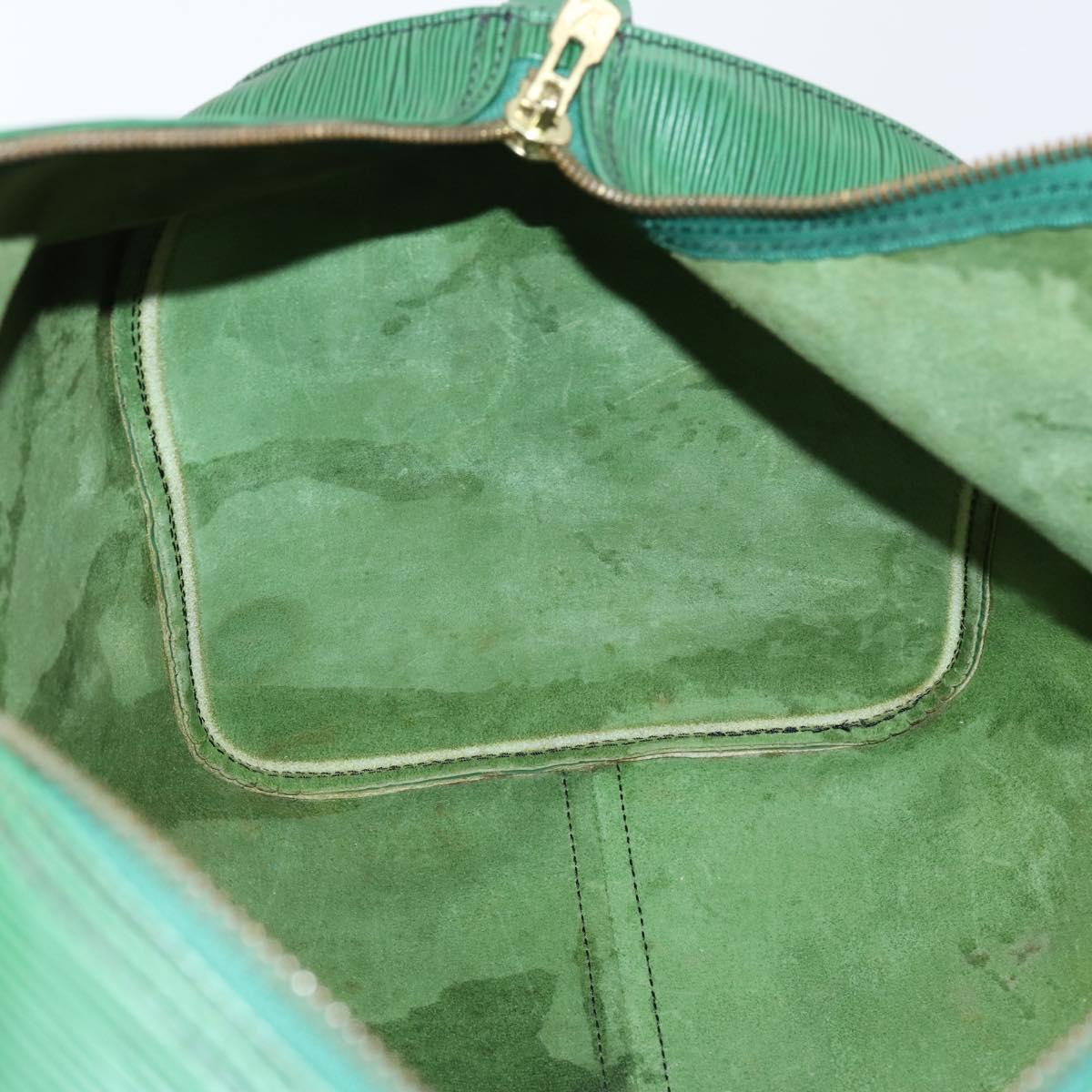 LOUIS VUITTON Epi Keepall 55 Boston Bag Green M42954 LV Auth 142175