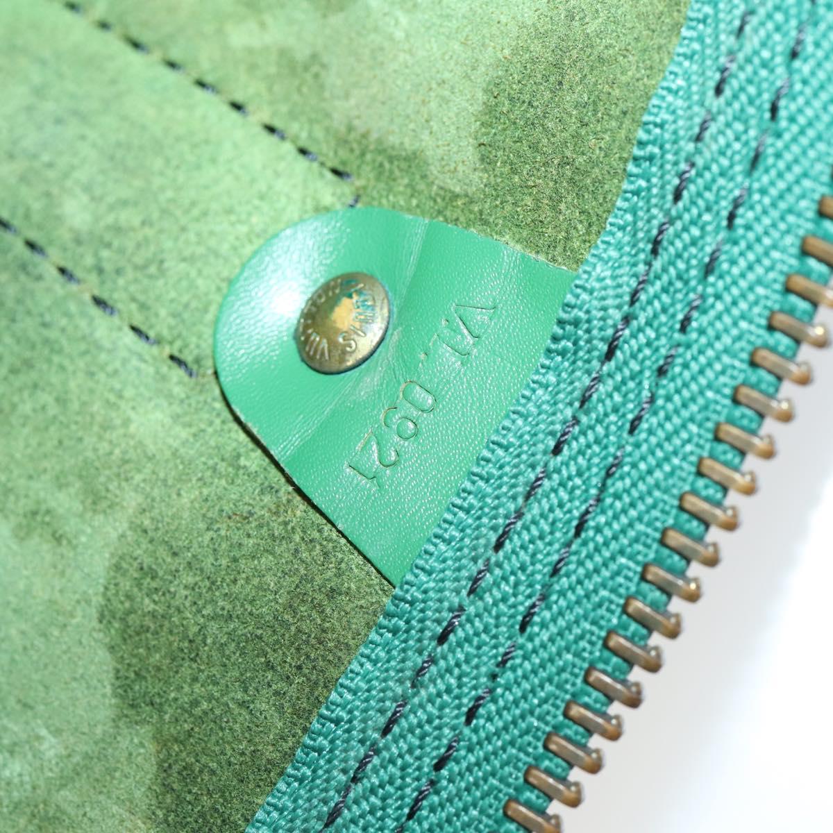 LOUIS VUITTON Epi Keepall 55 Boston Bag Green M42954 LV Auth 142175