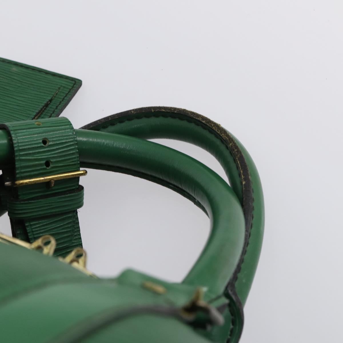 LOUIS VUITTON Epi Keepall 55 Boston Bag Green M42954 LV Auth 142175