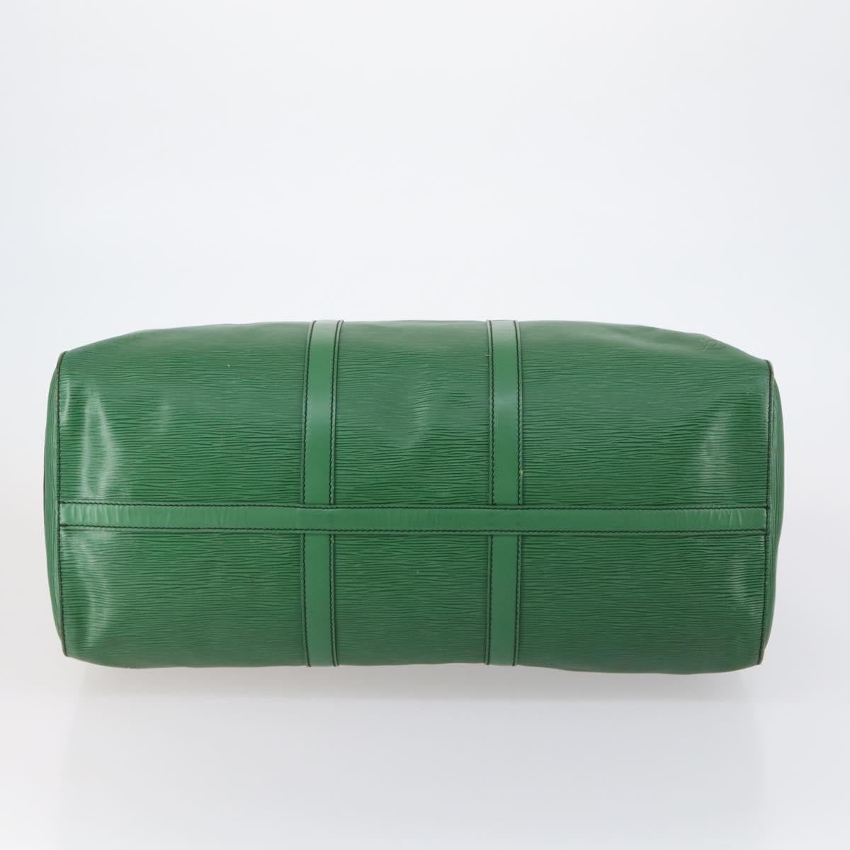 LOUIS VUITTON Epi Keepall 55 Boston Bag Green M42954 LV Auth 142175