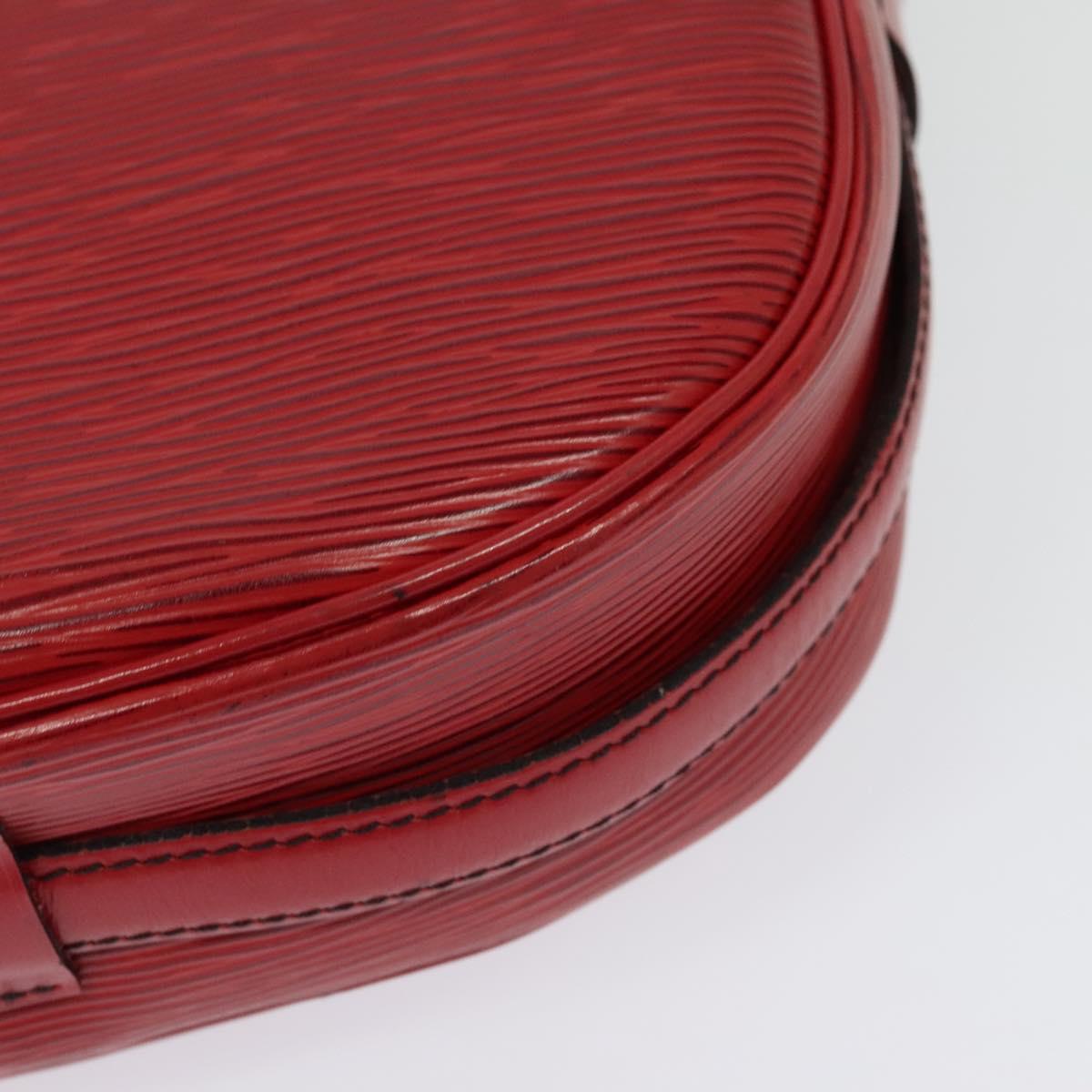 LOUIS VUITTON Epi Jeune Fille MM Shoulder Bag Red M52157 LV Auth 142186