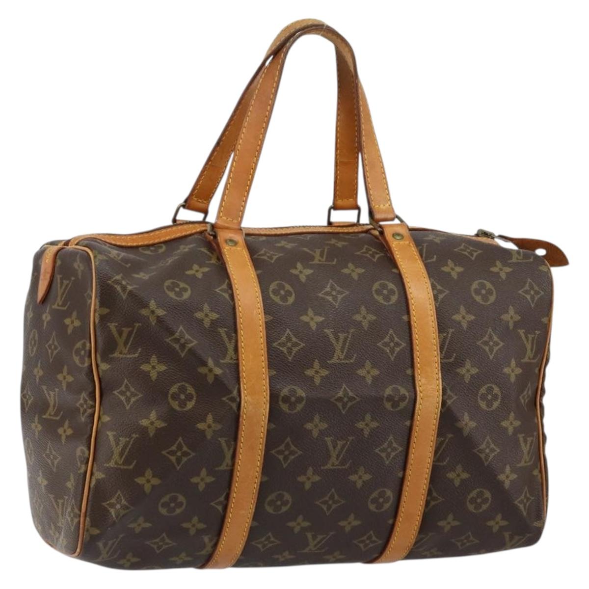 LOUIS VUITTON Monogram Sac Souple 35 Boston Bag Vintage M41626 LV Auth 142202