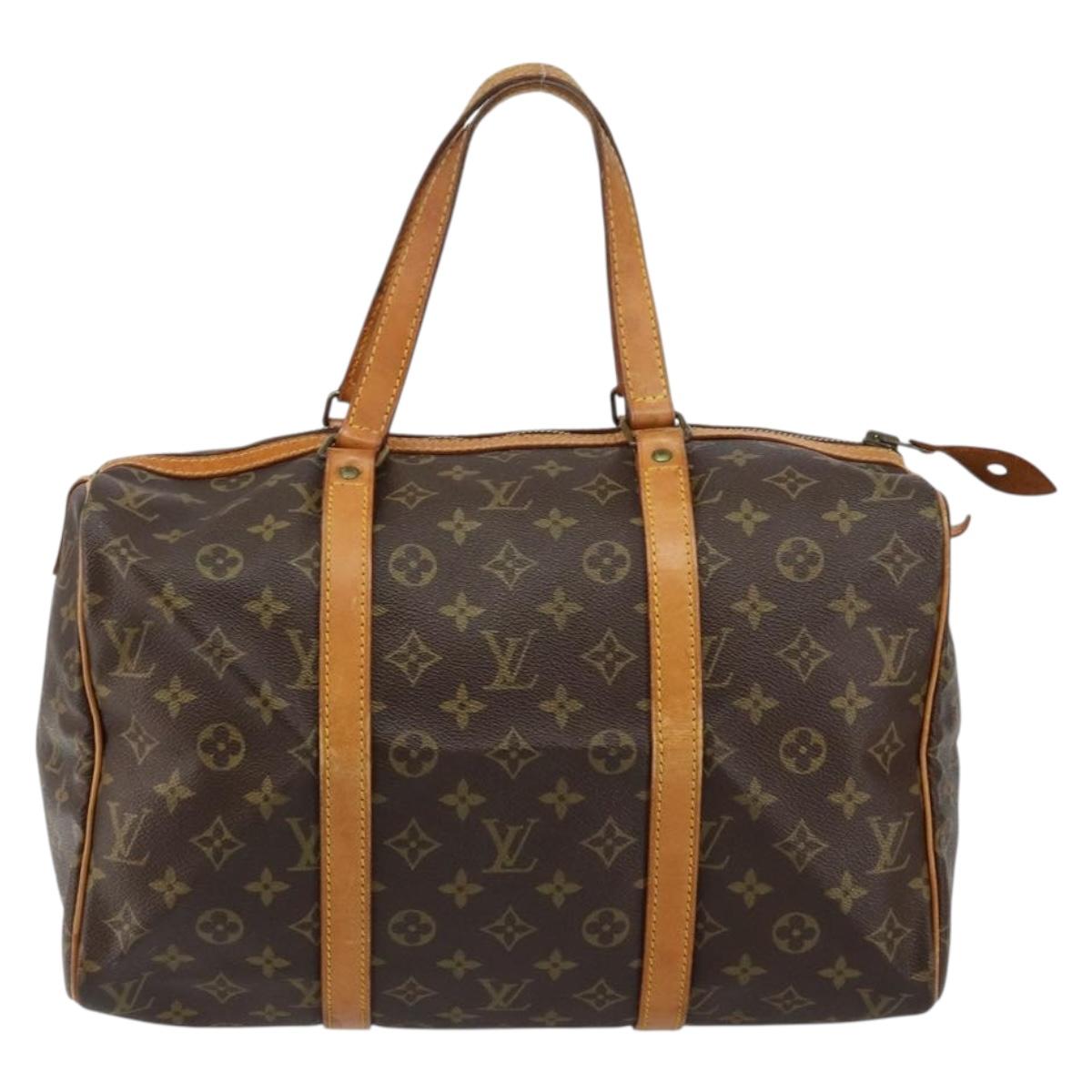 LOUIS VUITTON Monogram Sac Souple 35 Boston Bag Vintage M41626 LV Auth 142202