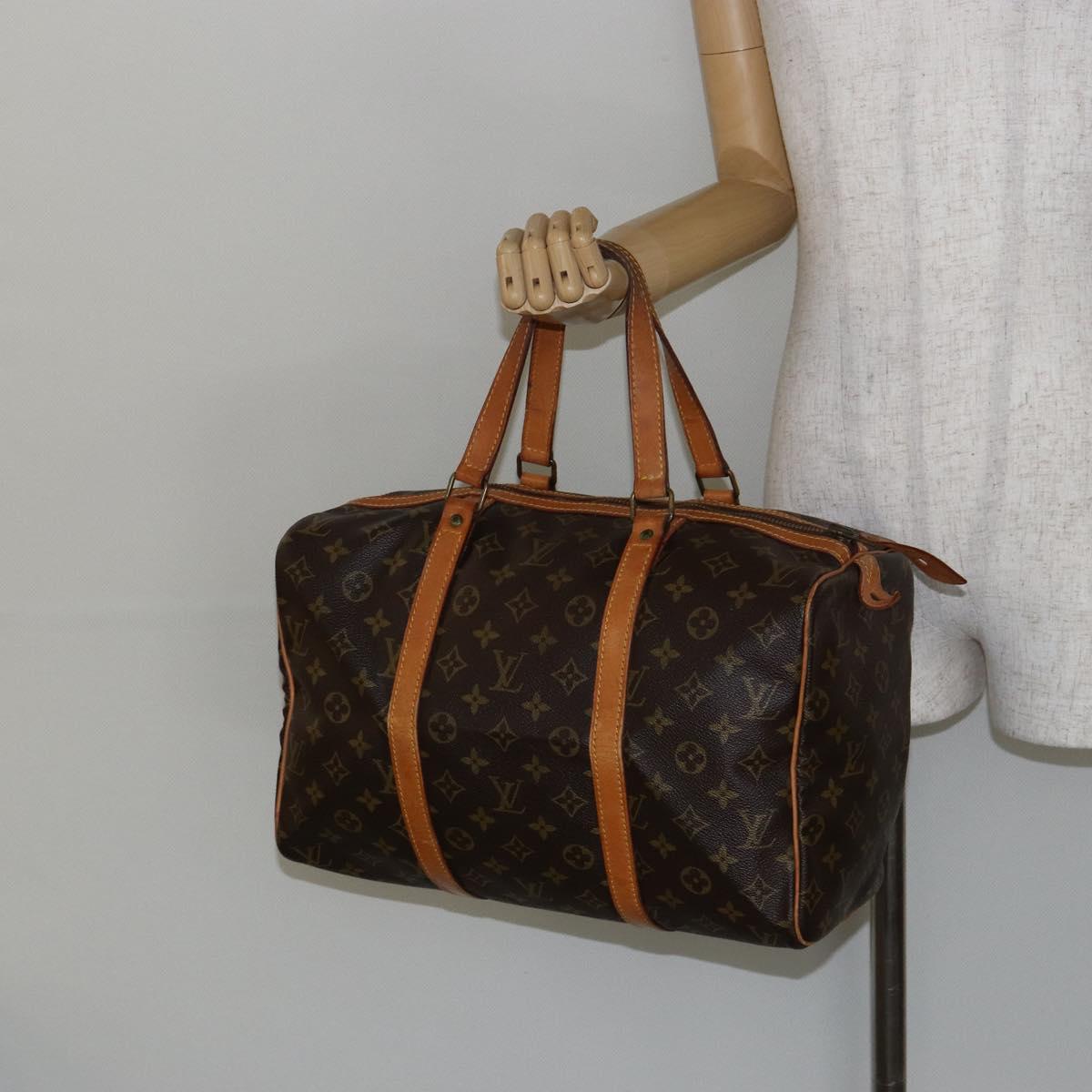 LOUIS VUITTON Monogram Sac Souple 35 Boston Bag Vintage M41626 LV Auth 142202
