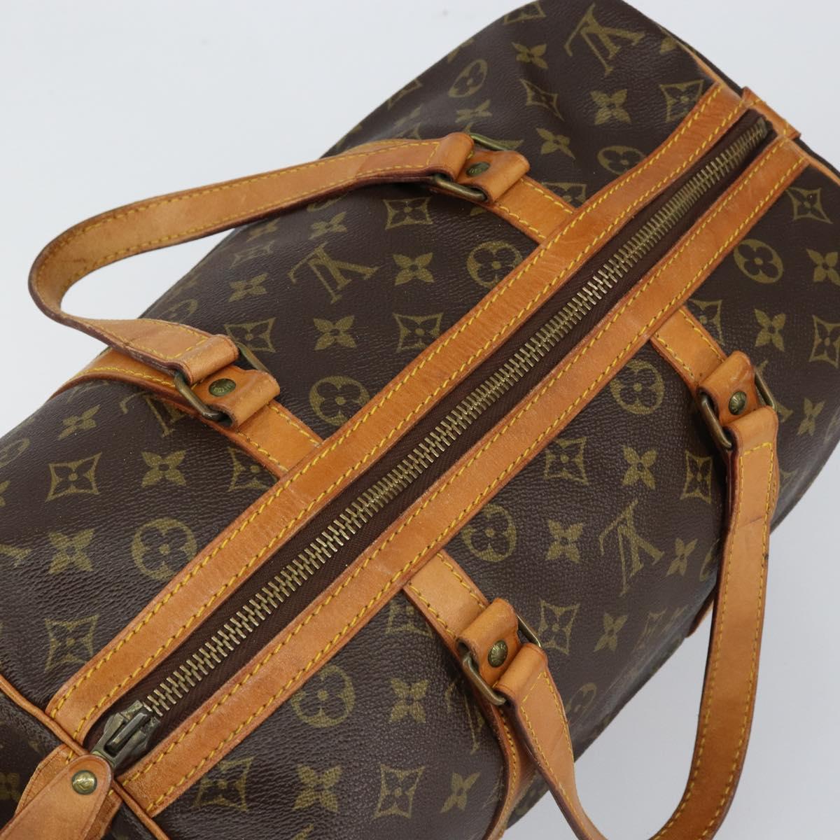 LOUIS VUITTON Monogram Sac Souple 35 Boston Bag Vintage M41626 LV Auth 142202