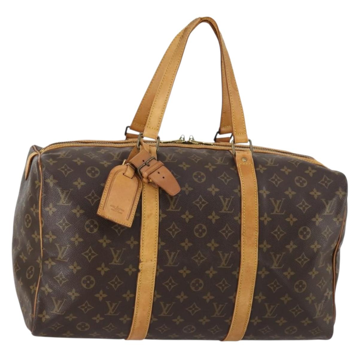 LOUIS VUITTON Monogram Sac Souple 45 Boston Bag M41624 LV Auth 142203