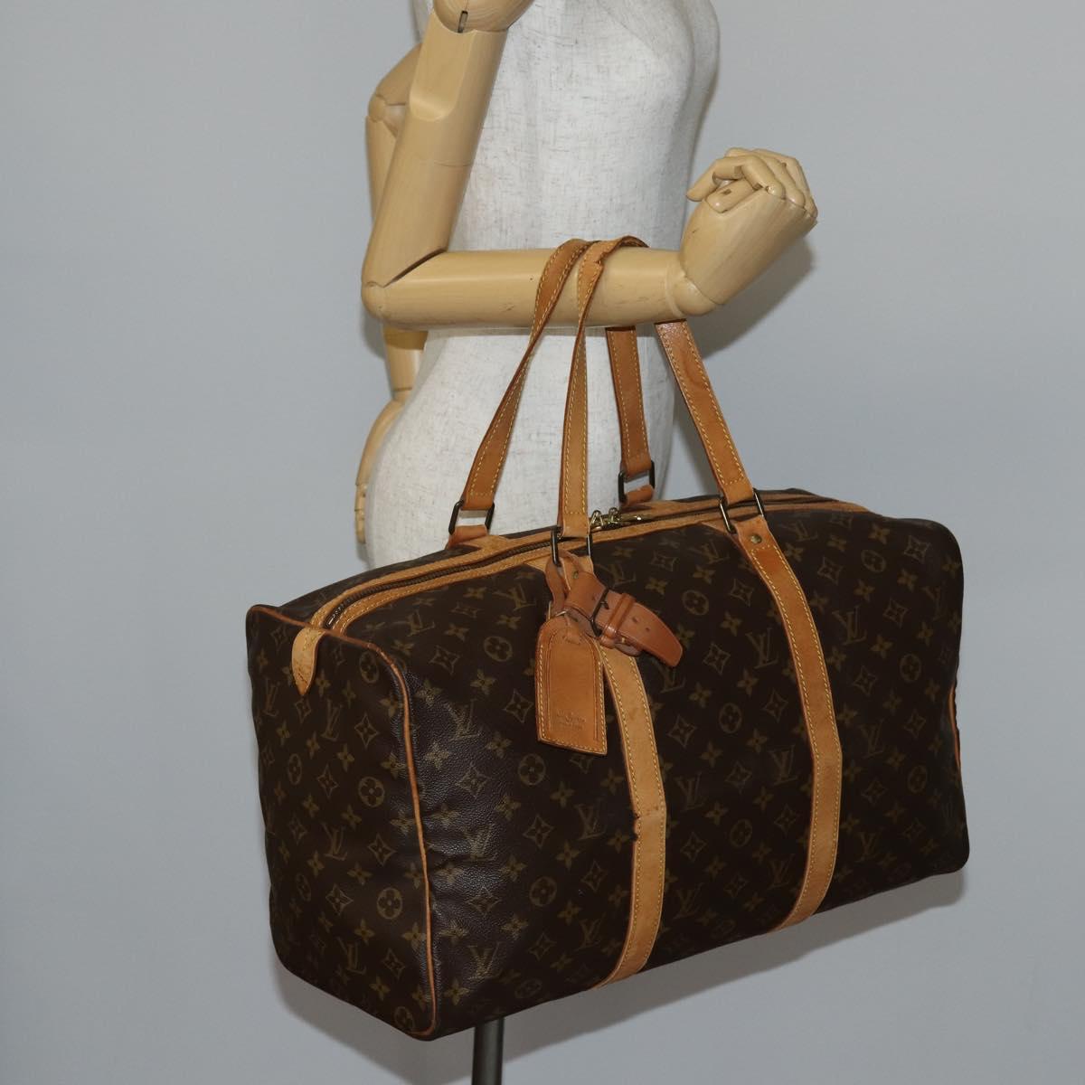 LOUIS VUITTON Monogram Sac Souple 45 Boston Bag M41624 LV Auth 142203