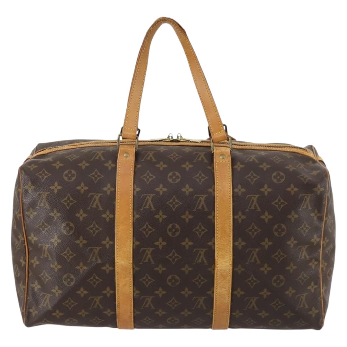 LOUIS VUITTON Monogram Sac Souple 45 Boston Bag M41624 LV Auth 142203