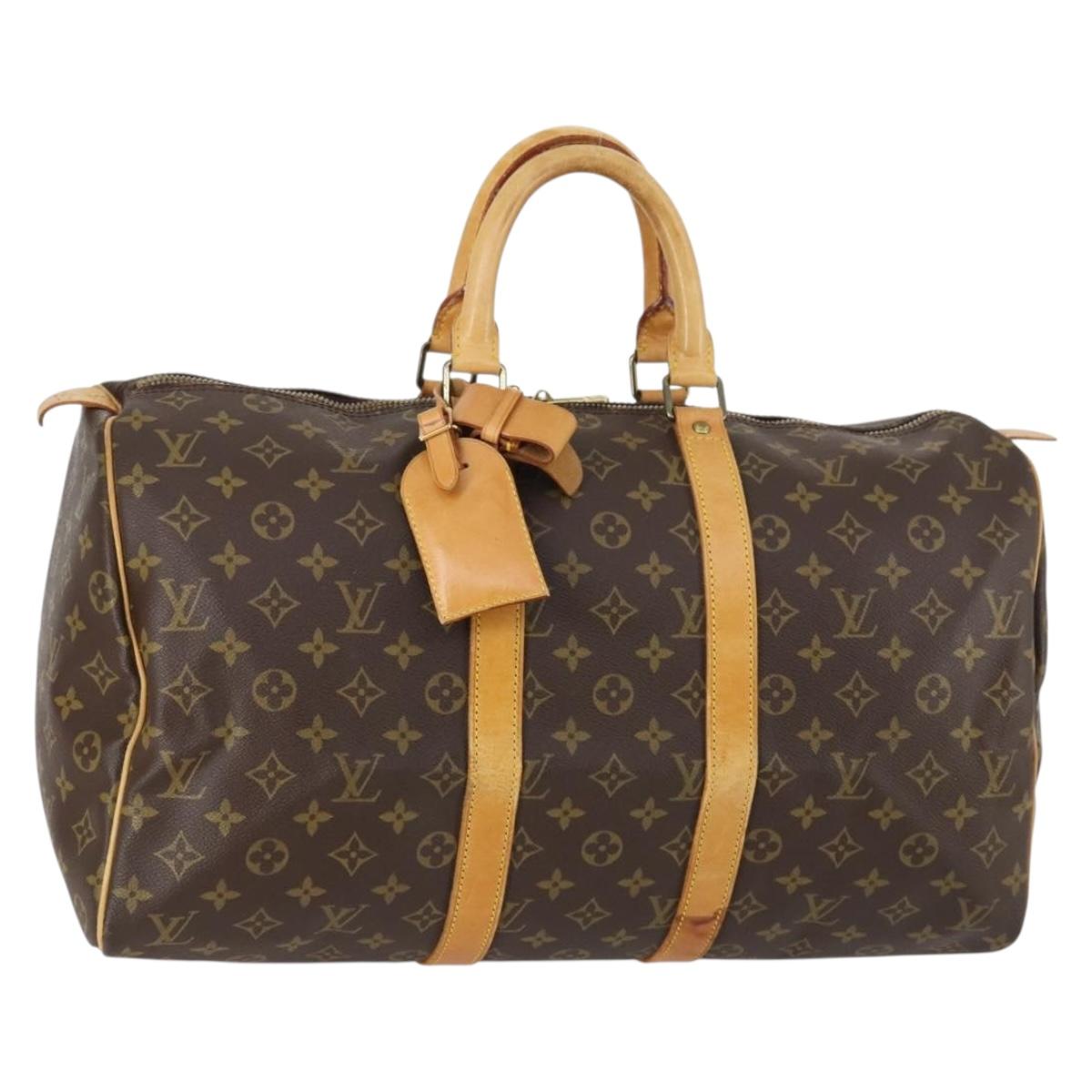 LOUIS VUITTON Monogram Keepall 45 Boston Bag M41428 LV Auth 142204