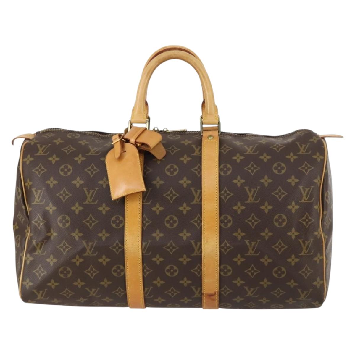 LOUIS VUITTON Monogram Keepall 45 Boston Bag M41428 LV Auth 142204