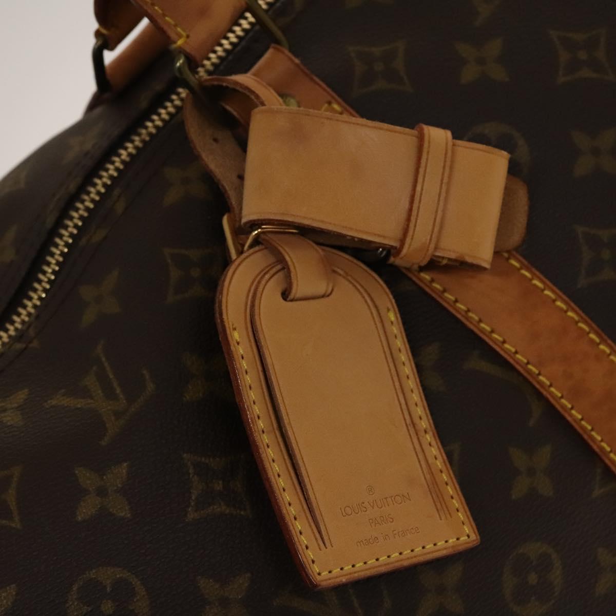 LOUIS VUITTON Monogram Keepall 55 Boston Bag M41424 LV Auth 142205