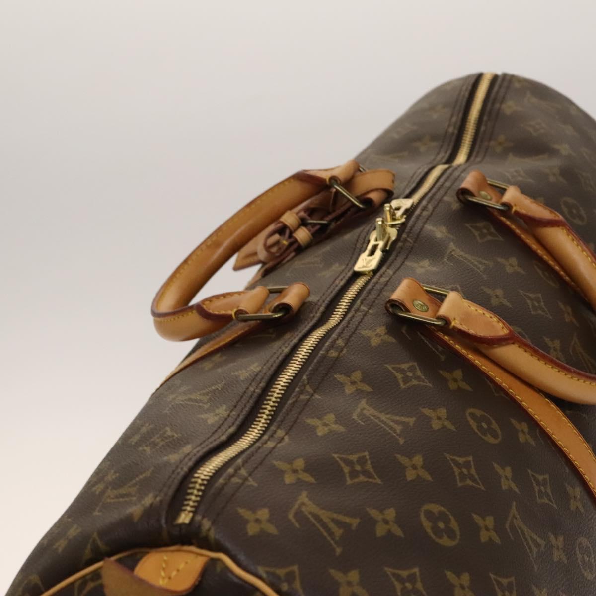 LOUIS VUITTON Monogram Keepall 55 Boston Bag M41424 LV Auth 142205
