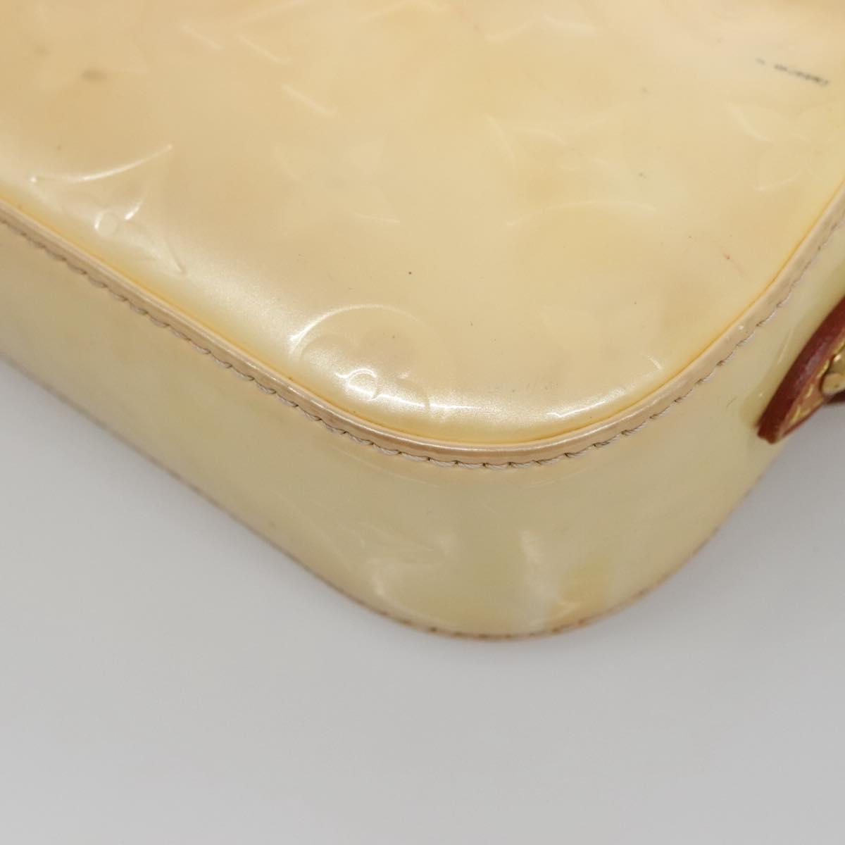 LOUIS VUITTON Monogram Vernis Malibu Street Bag Perle M91507 LV Auth 142214