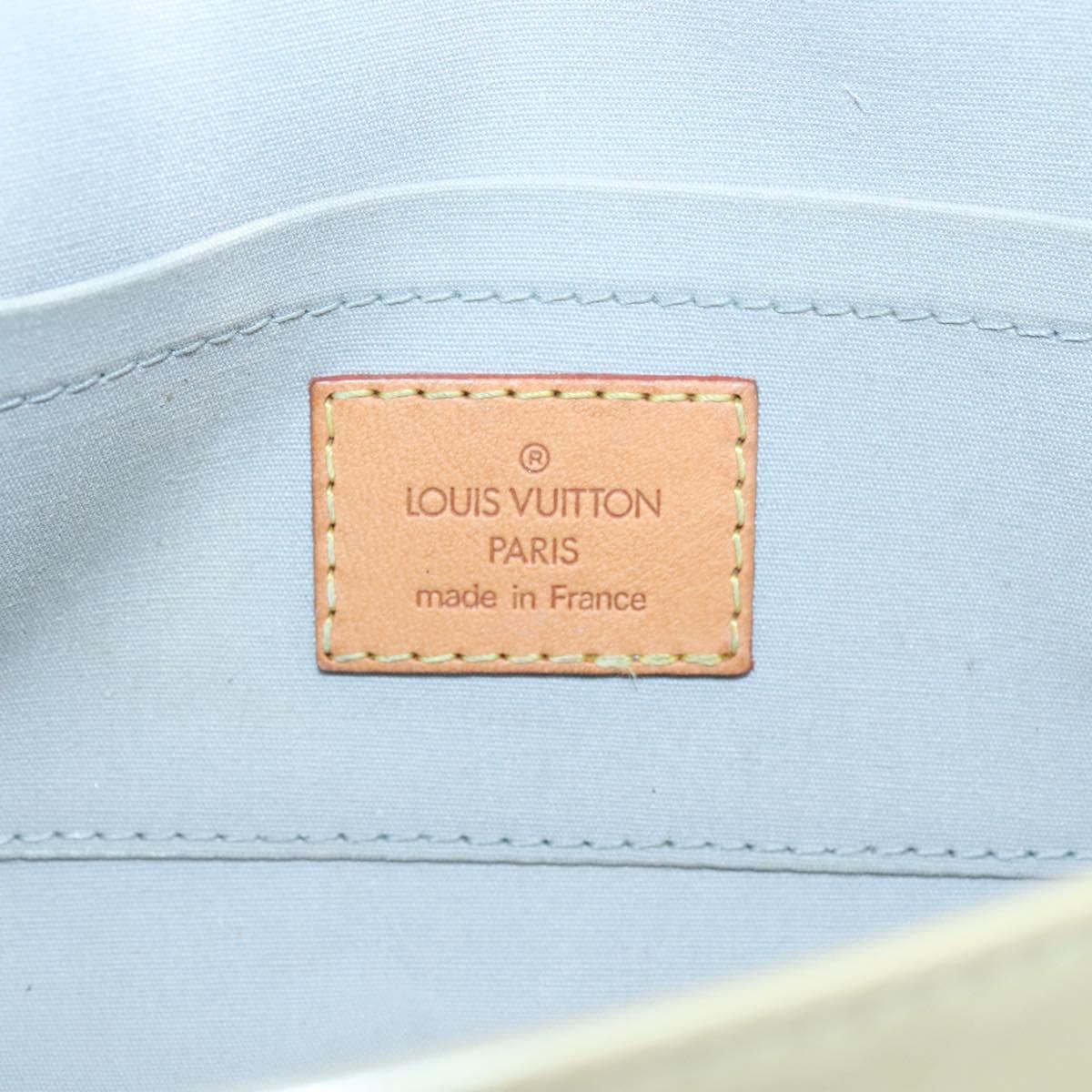 LOUIS VUITTON Monogram Vernis Malibu Street Bag Perle M91507 LV Auth 142214