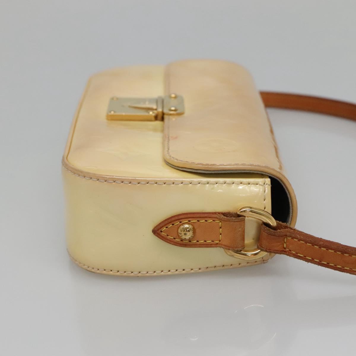 LOUIS VUITTON Monogram Vernis Malibu Street Bag Perle M91507 LV Auth 142214