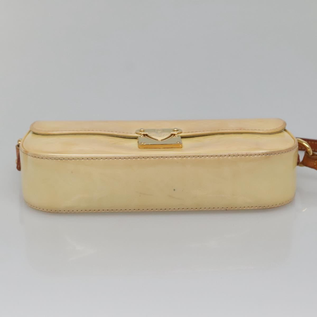 LOUIS VUITTON Monogram Vernis Malibu Street Bag Perle M91507 LV Auth 142214