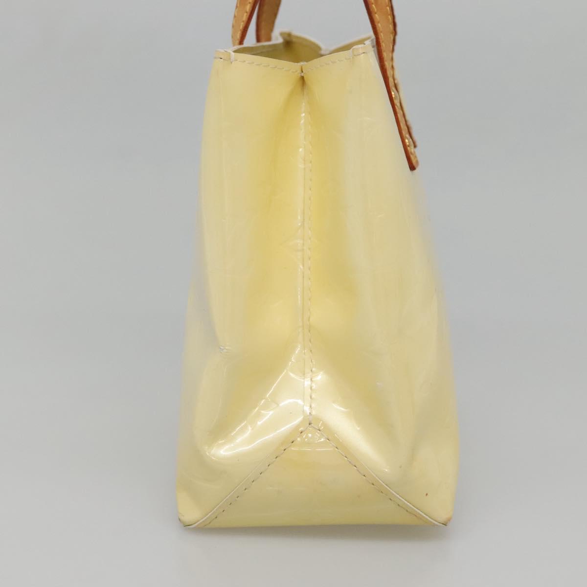 LOUIS VUITTON Monogram Vernis Reade PM Hand Bag Perle M91336 LV Auth 142215
