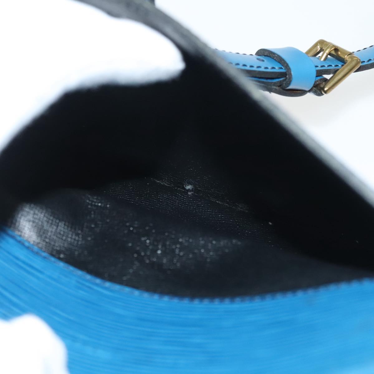 LOUIS VUITTON Epi June Feuille Shoulder Bag Blue M52155 LV Auth 142219