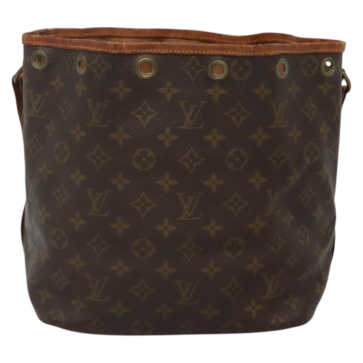 LOUIS VUITTON Monogram Petit Noe Shoulder Bag M42226 LV Auth 142221