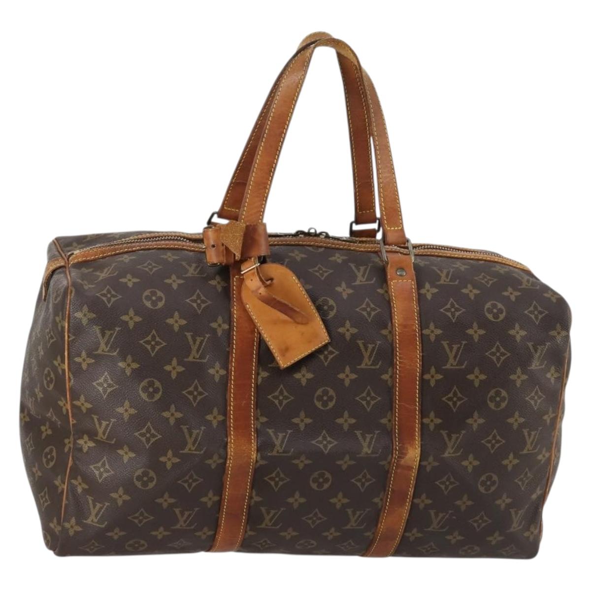 LOUIS VUITTON Monogram Sac Souple 45 Boston Bag M41624 LV Auth 142224