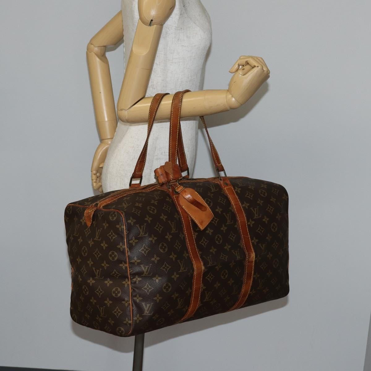 LOUIS VUITTON Monogram Sac Souple 45 Boston Bag M41624 LV Auth 142224