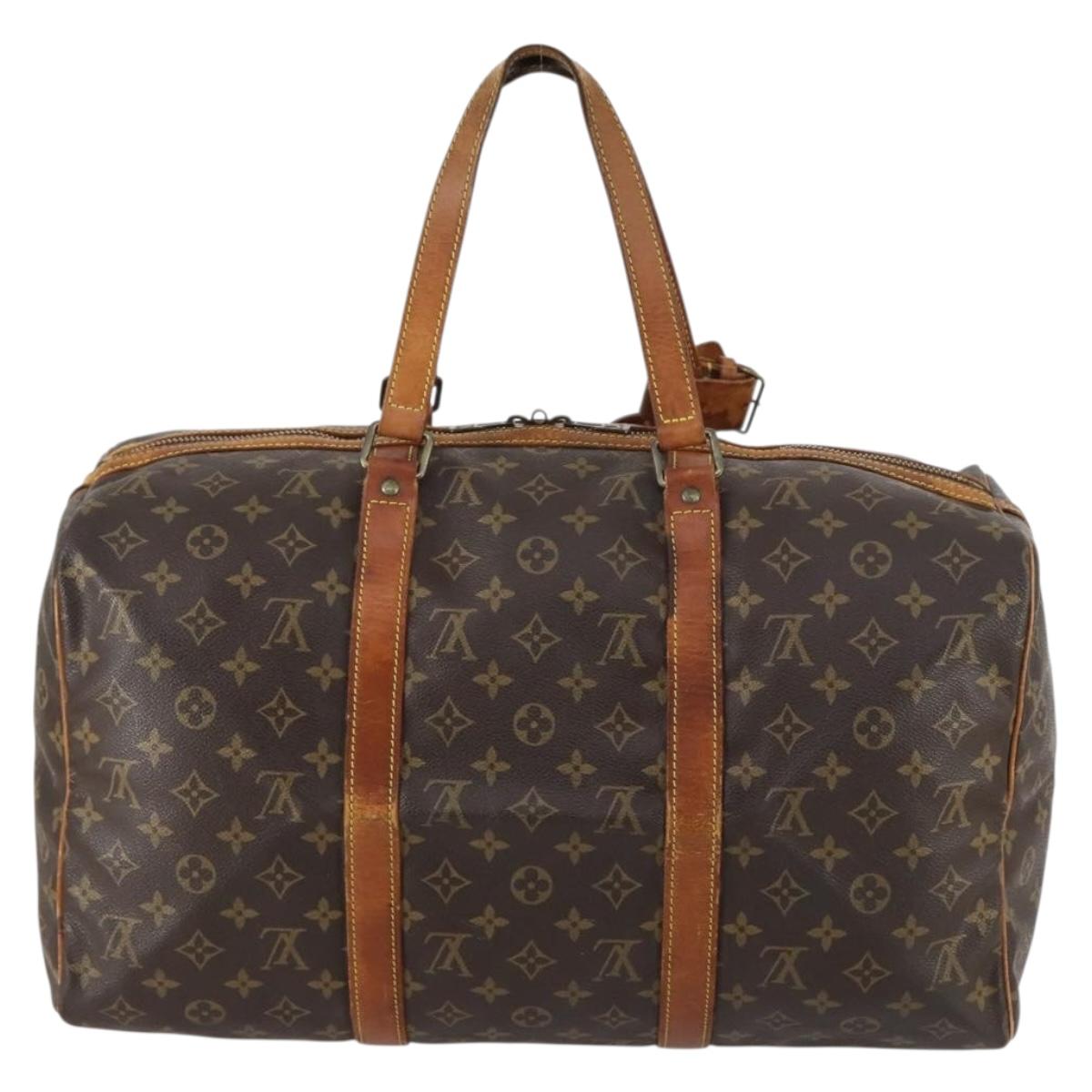 LOUIS VUITTON Monogram Sac Souple 45 Boston Bag M41624 LV Auth 142224