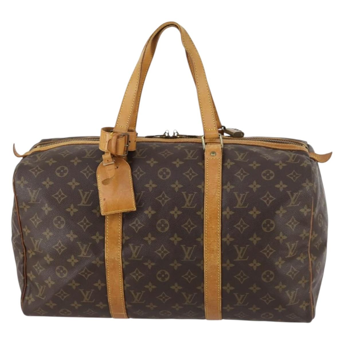 LOUIS VUITTON Monogram Sac Souple 45 Boston Bag M41624 LV Auth 142225