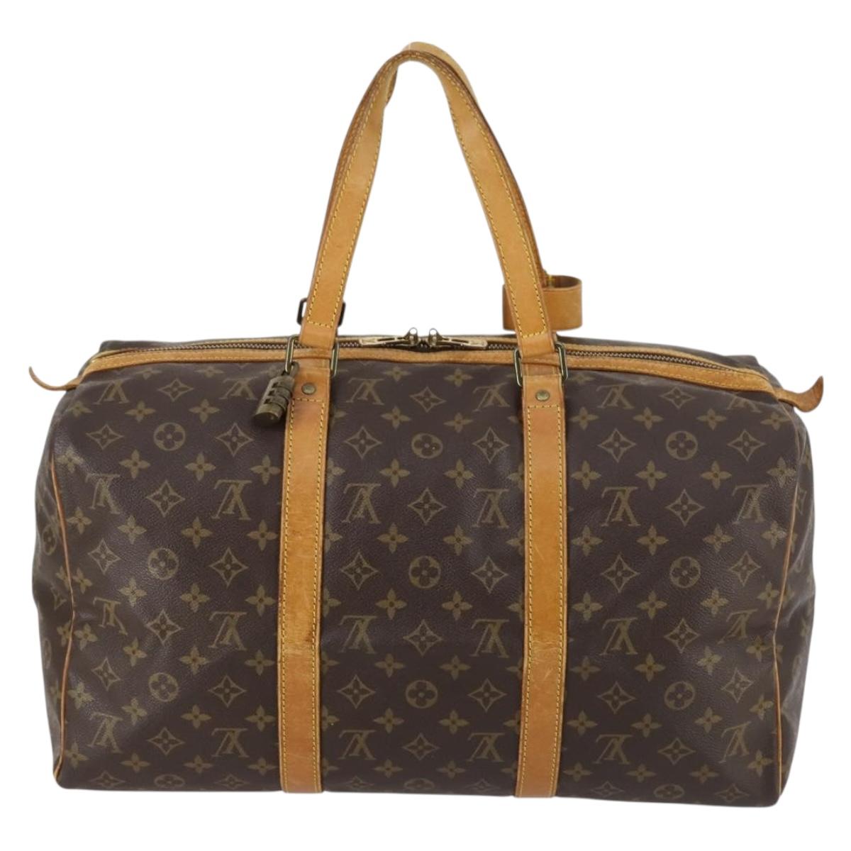LOUIS VUITTON Monogram Sac Souple 45 Boston Bag M41624 LV Auth 142225