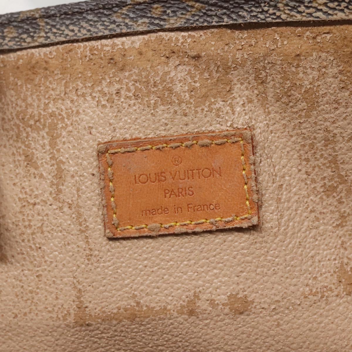 LOUIS VUITTON Monogram Sac Plat Hand Bag M51140 LV Auth 142232