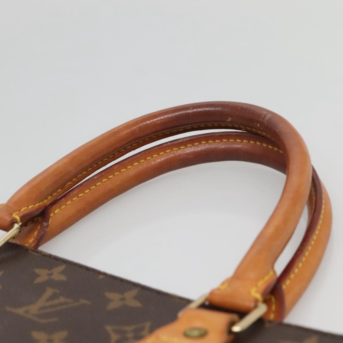 LOUIS VUITTON Monogram Sac Plat Hand Bag M51140 LV Auth 142232