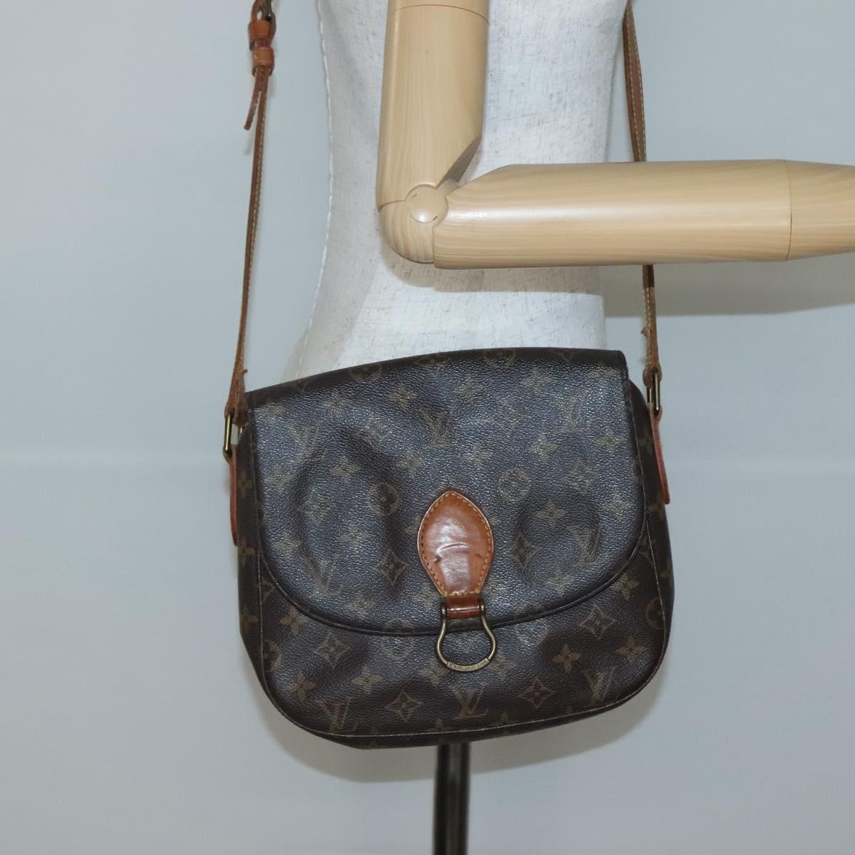 LOUIS VUITTON Monogram Saint Cloud GM Shoulder Bag M51242 LV Auth 142236