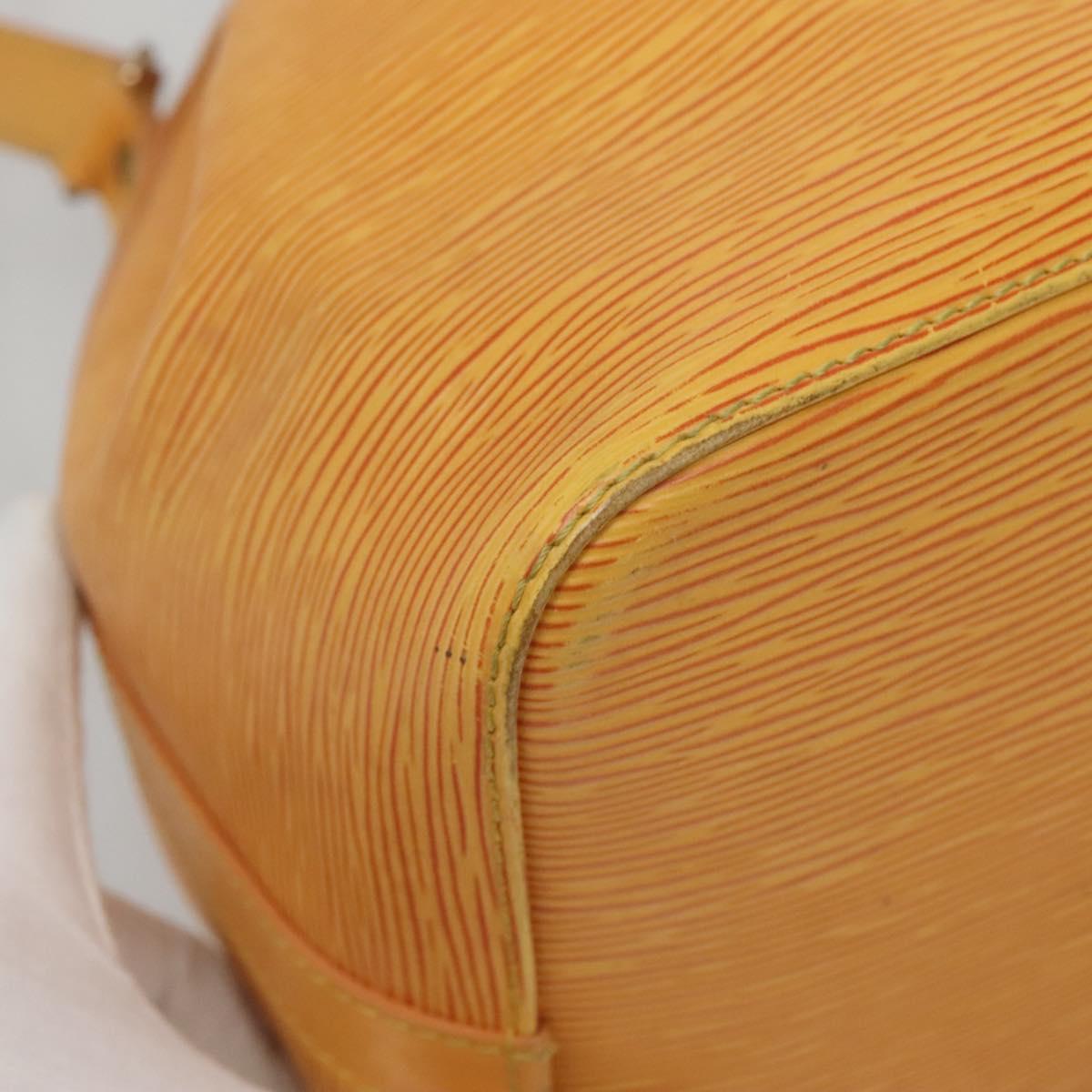 LOUIS VUITTON Epi Petit Noe Shoulder Bag Yellow M44109 LV Auth 142254