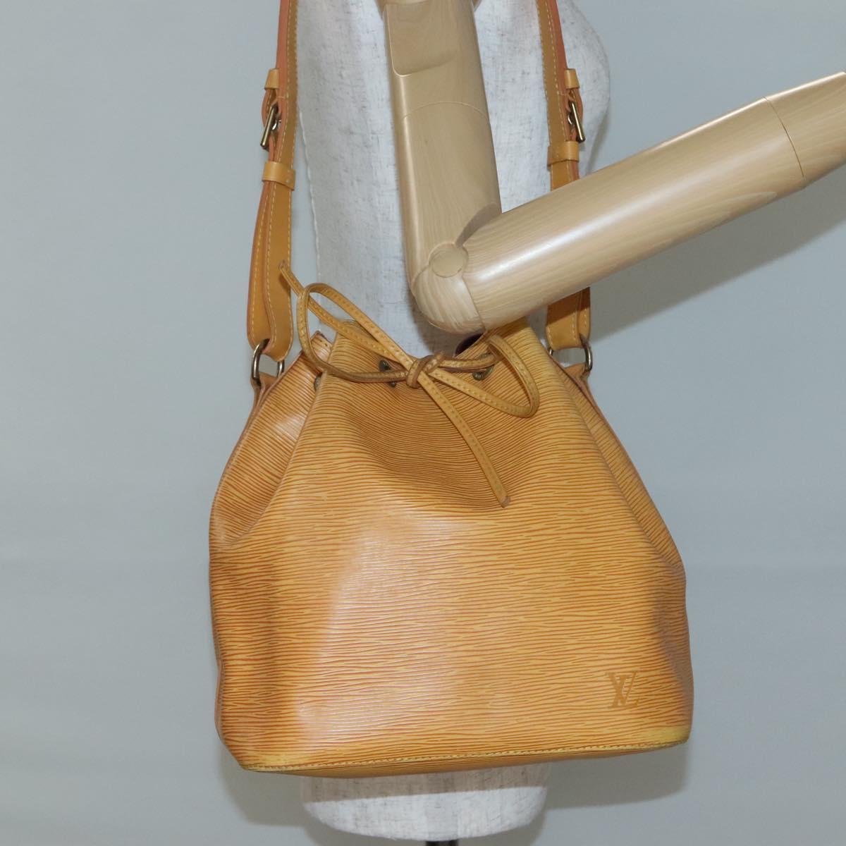 LOUIS VUITTON Epi Petit Noe Shoulder Bag Yellow M44109 LV Auth 142254
