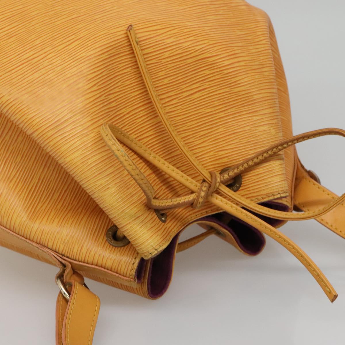 LOUIS VUITTON Epi Petit Noe Shoulder Bag Yellow M44109 LV Auth 142254