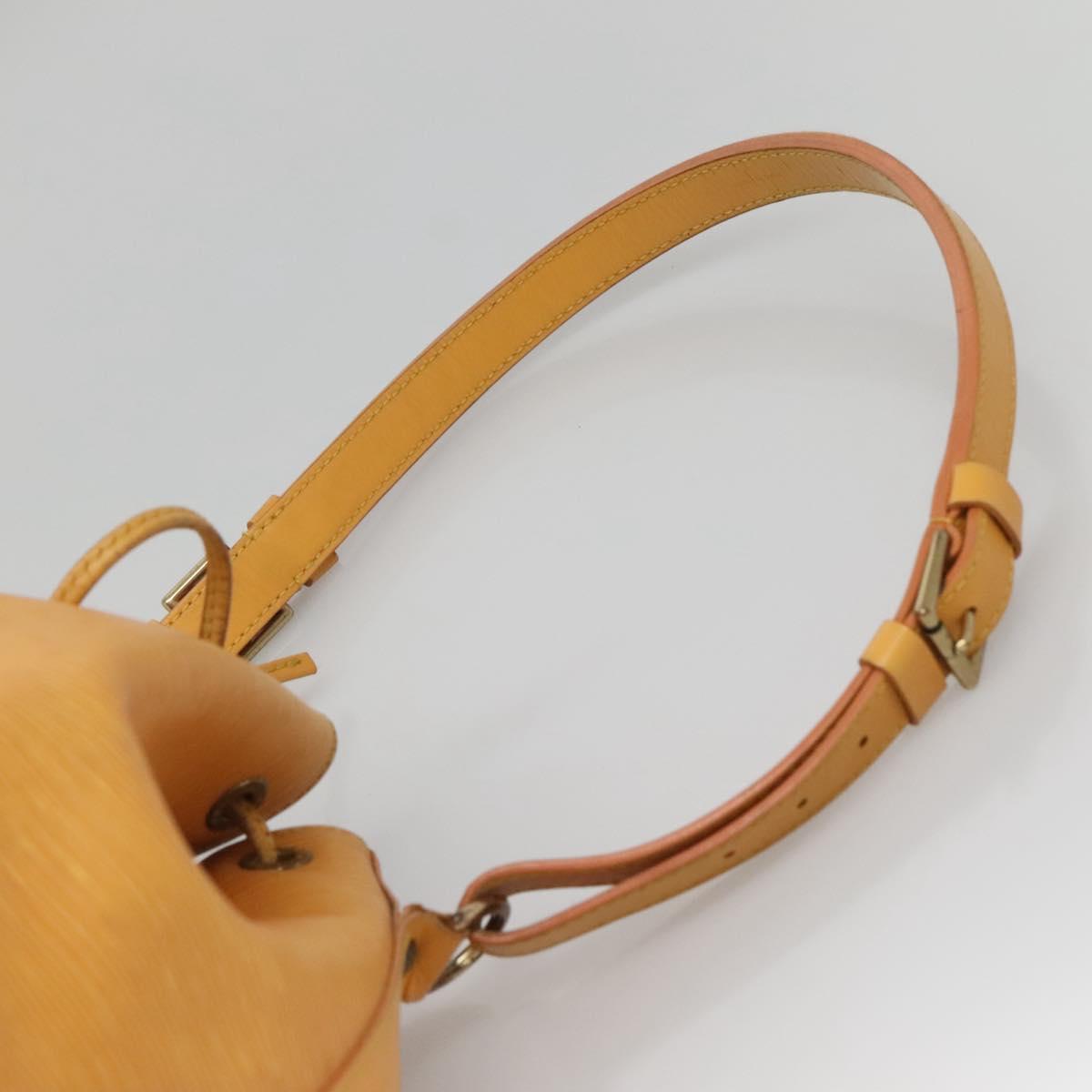 LOUIS VUITTON Epi Petit Noe Shoulder Bag Yellow M44109 LV Auth 142254