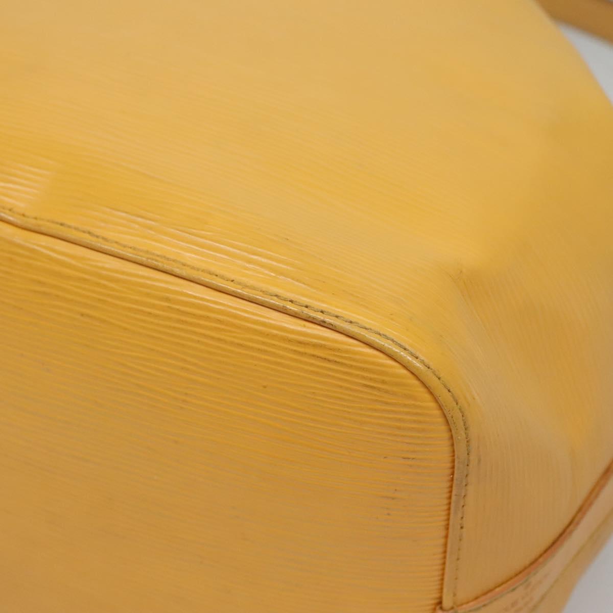 LOUIS VUITTON Epi Petit Noe Shoulder Bag Yellow M44109 LV Auth 142255