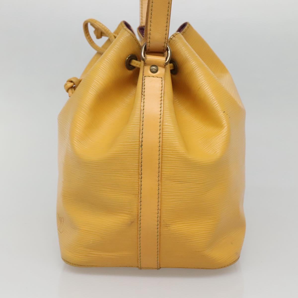 LOUIS VUITTON Epi Petit Noe Shoulder Bag Yellow M44109 LV Auth 142255