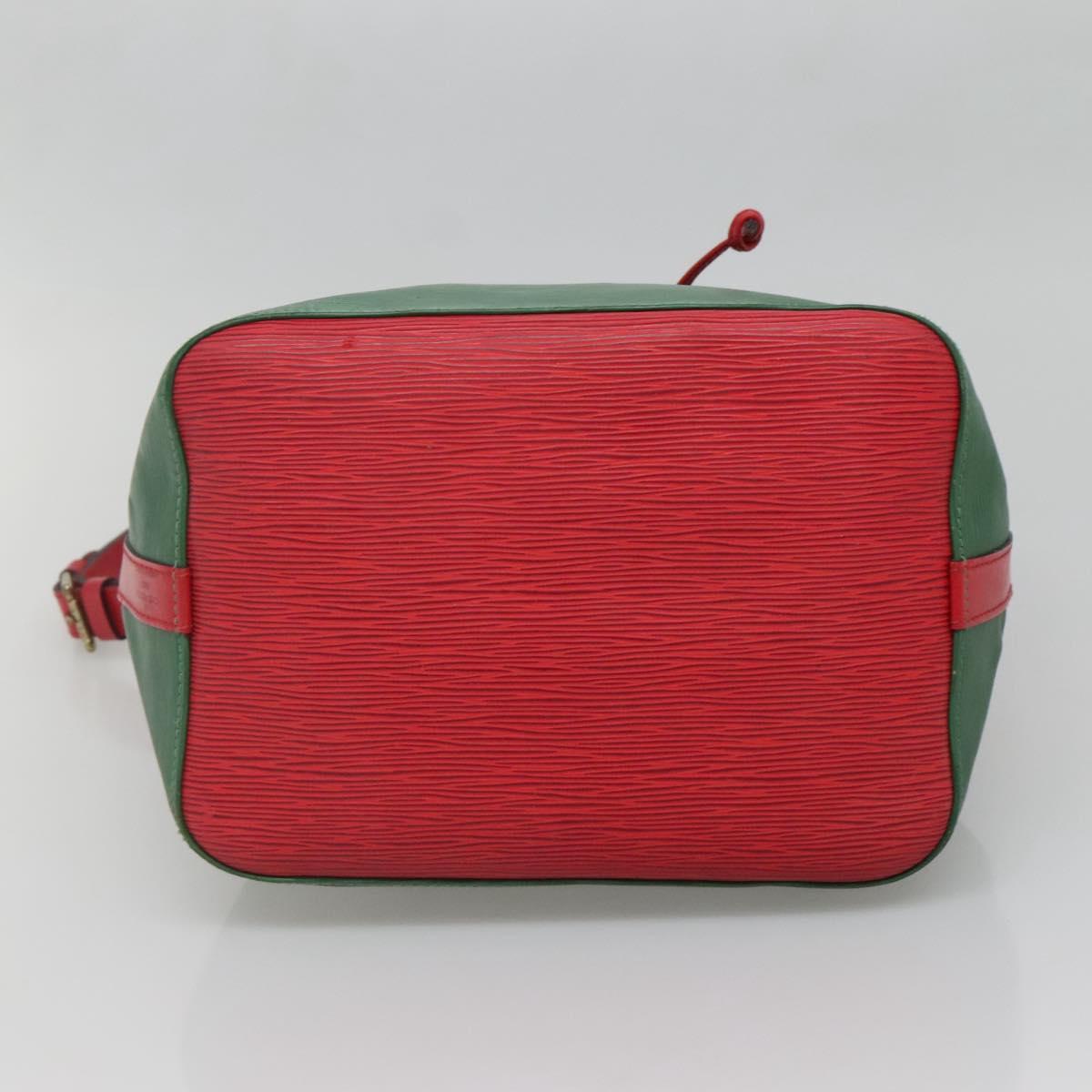 LOUIS VUITTON Epi Petit Noe Shoulder Bag Bicolor Green Red M44147 LV Auth 142256