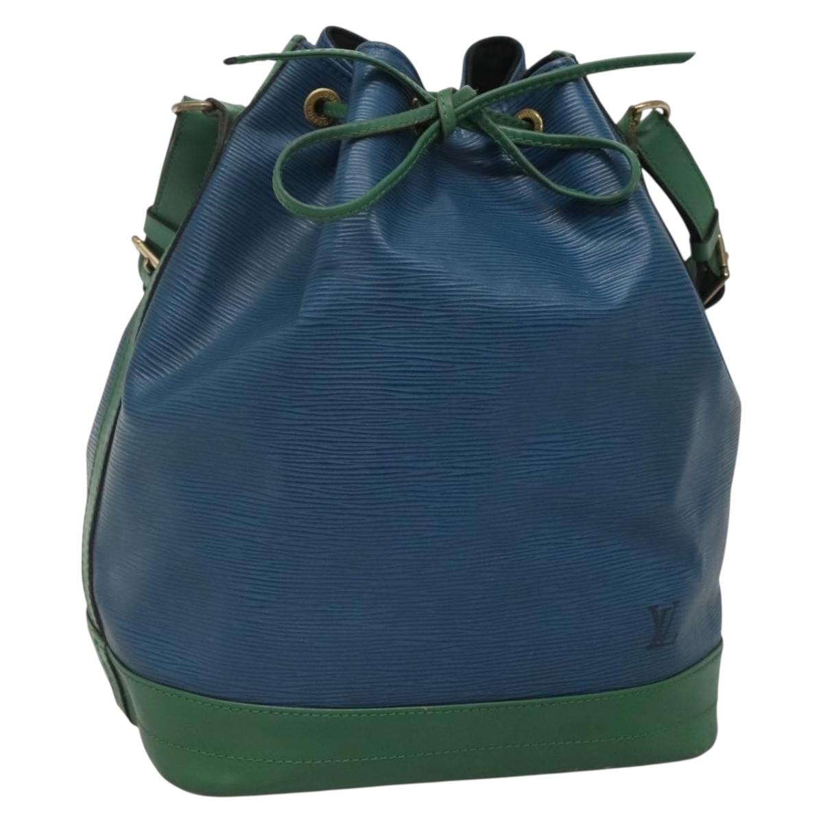 LOUIS VUITTON Epi Noe Shoulder Bag Bicolor Green Blue M44044 LV Auth 142257