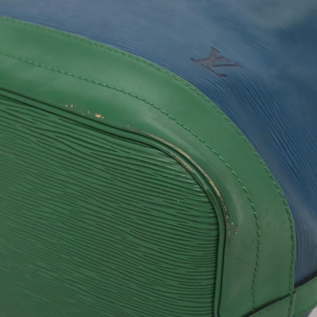 LOUIS VUITTON Epi Noe Shoulder Bag Bicolor Green Blue M44044 LV Auth 142257