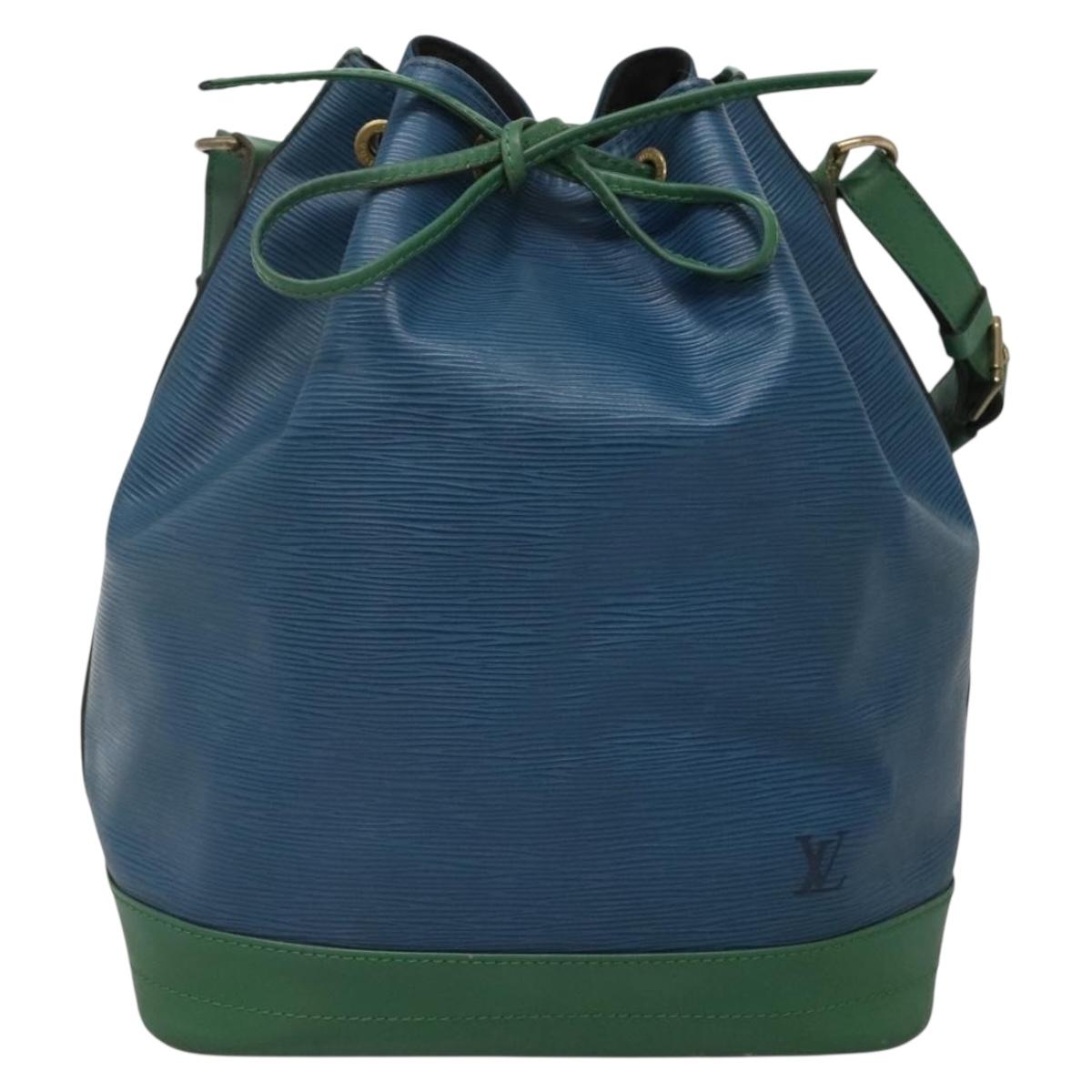 LOUIS VUITTON Epi Noe Shoulder Bag Bicolor Green Blue M44044 LV Auth 142257