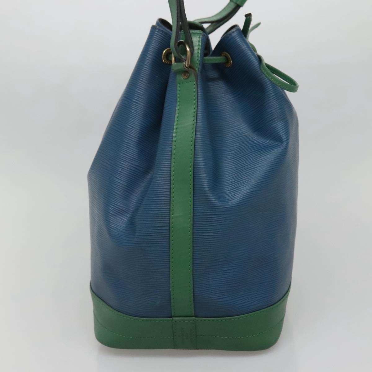 LOUIS VUITTON Epi Noe Shoulder Bag Bicolor Green Blue M44044 LV Auth 142257