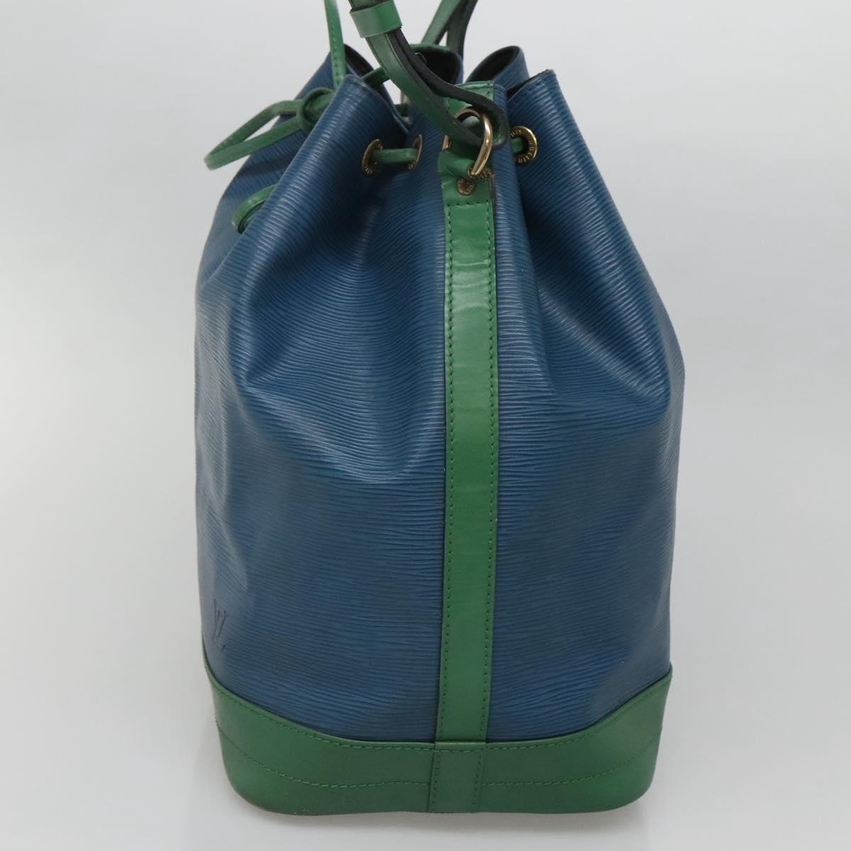 LOUIS VUITTON Epi Noe Shoulder Bag Bicolor Green Blue M44044 LV Auth 142257